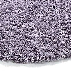 Okrągły dywan - Combarro Solid Cotton Shaggy (jasnofioletowy)