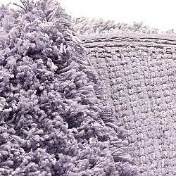 Okrągły dywan - Combarro Solid Cotton Shaggy (jasnofioletowy)