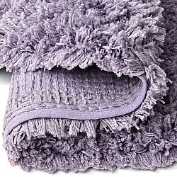 Okrągły dywan - Combarro Solid Cotton Shaggy (jasnofioletowy)
