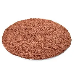Okrągły dywan - Combarro Solid Cotton Shaggy (jasnopomarańczowy)