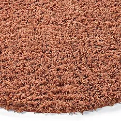 Okrągły dywan - Combarro Solid Cotton Shaggy (jasnopomarańczowy)