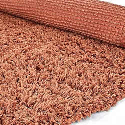 Okrągły dywan - Combarro Solid Cotton Shaggy (jasnopomarańczowy)