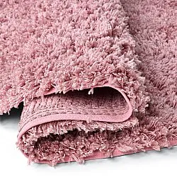 Okrągły dywan - Combarro Solid Cotton Shaggy (jasnoróżowy)