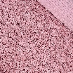 Okrągły dywan - Combarro Solid Cotton Shaggy (jasnoróżowy)