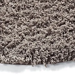Okrągły dywan - Combarro Solid Cotton Shaggy (taupe)