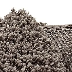 Okrągły dywan - Combarro Solid Cotton Shaggy (taupe)