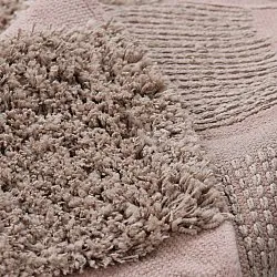 Okrągły dywan - Otranto Natural Cotton Shaggy (taupe)