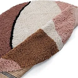 Okrągły dywan - Perast Natural Cotton Shaggy (wielokolorowy)