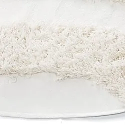 Okrągły dywan - Sivota Natural Cotton Shaggy (białawy)