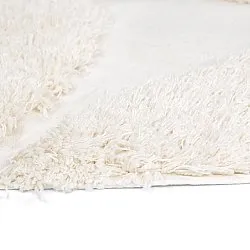 Okrągły dywan - Sivota Natural Cotton Shaggy (białawy)