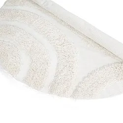 Okrągły dywan - Sivota Natural Cotton Shaggy (białawy)