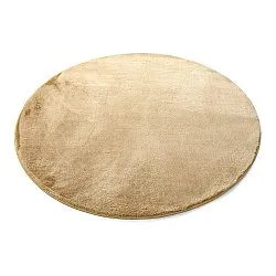 Okrągły dywan - Aranga Super Soft Fur (ciemny beż)