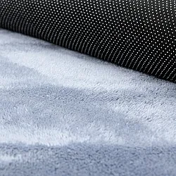 Okrągły dywan - Aranga Super Soft Fur (stalowy niebieski)