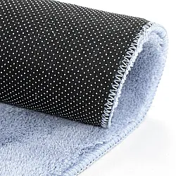 Okrągły dywan - Aranga Super Soft Fur (stalowy niebieski)
