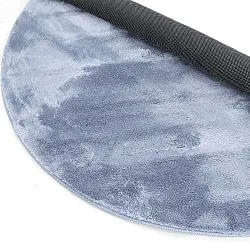 Okrągły dywan - Aranga Super Soft Fur (stalowy niebieski)
