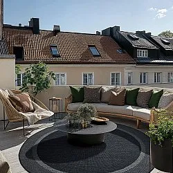 Okrągły dywan - Indoor/Outdoor Alta (antracyt)