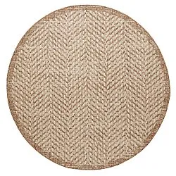 Okrągły dywan - Indoor/Outdoor Donora (brązowy)