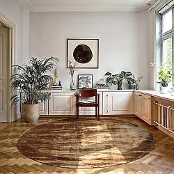 Okrągły dywan - Jodhpur Special Luxury Edition (brązowy)