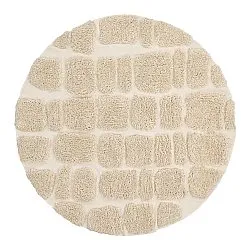 Okrągły dywan - Otranto Natural Cotton Shaggy (białawy)