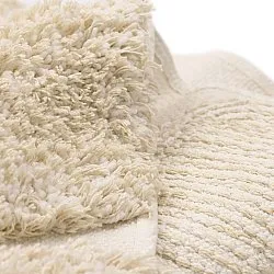 Okrągły dywan - Otranto Natural Cotton Shaggy (białawy)