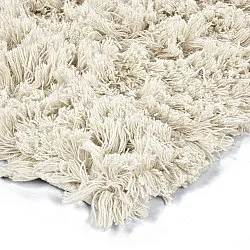 Dywany shaggy - Fassale Hand Woven Wool Shaggy (biały)