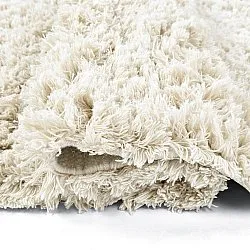 Dywany shaggy - Fassale Hand Woven Wool Shaggy (biały)