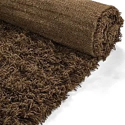 Dywany shaggy - Melilla Hand Woven Wool Shaggy (brązowy)