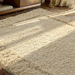 Dywany shaggy - Melilla Hand Woven Wool Shaggy (natura)