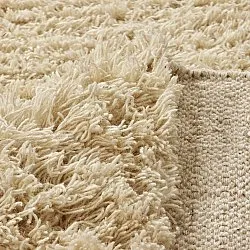 Dywany shaggy - Melilla Hand Woven Wool Shaggy (natura)