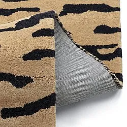 Dywany shaggy - Zebra Tufted Wool Premium (beżowy/czarny)