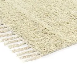 Dywany shaggy - Amira Natural Cotton Shaggy (beżowy/fioletowy)