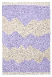 Dywany shaggy - Amira Natural Cotton Shaggy (fioletowy/beżowy)