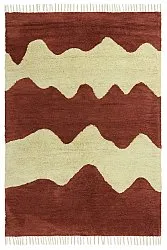 Dywany shaggy - Amira Natural Cotton Shaggy (czerwony/beżowy)