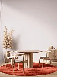 Okrągły dywan - Aranga Super Soft Fur (czerwony)