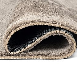 Owalny dywan shaggy - Aranga Super Soft Fur (brązowy)