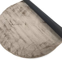 Owalny dywan shaggy - Aranga Super Soft Fur (brązowy)