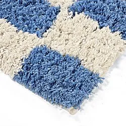 Dywany shaggy - Atrani Natural Cotton Shaggy (niebieski)