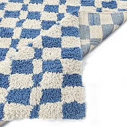 Dywany shaggy - Atrani Natural Cotton Shaggy (niebieski)