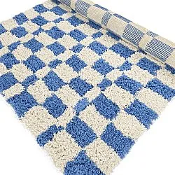 Dywany shaggy - Atrani Natural Cotton Shaggy (niebieski)