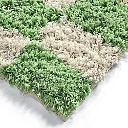 Dywany shaggy - Atrani Natural Cotton Shaggy (zielony)