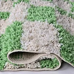 Dywany shaggy - Atrani Natural Cotton Shaggy (zielony)