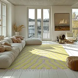 Dywany shaggy - Callista Natural Cotton Shaggy (żółty)