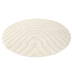 Okrągły dywan - Callista Natural Cotton Shaggy (beżowy)