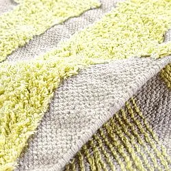 Okrągły dywan - Callista Natural Cotton Shaggy (żółty)