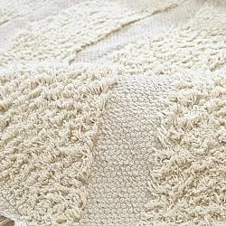 Okrągły dywan - Callista Natural Cotton Shaggy (beżowy)