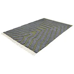 Dywany shaggy - Callista Natural Cotton Shaggy (czarny/zielony)