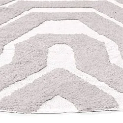 Okrągły dywan - Callista Natural Cotton Shaggy (kolor ciemnoszary)