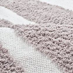 Okrągły dywan - Callista Natural Cotton Shaggy (kolor ciemnoszary)
