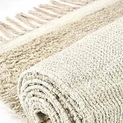 Dywany shaggy - Celina Natural Cotton Shaggy (złamana biel/beż)