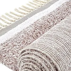 Dywany shaggy - Celina Natural Cotton Shaggy (ciemnoszary/lawendowy)
